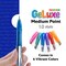 BAZIC GeLuxe 6 Glitter Colors Gel Pens, 1.0 mm Medium, Smooth Gel Ink